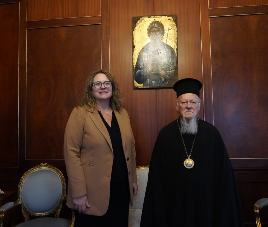 Στέλεχος του ΥΠΕΞ των ΗΠΑ για θέματα Ευρωπαϊκών Υποθέσεων δέχθηκε ο Οικουμενικός Πατριάρχης