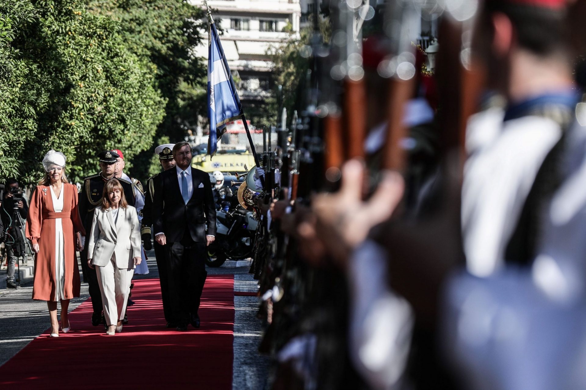 Συνάντηση της Προέδρου της Δημοκρατίας με το βασιλικό ζεύγος της Ολλανδίας