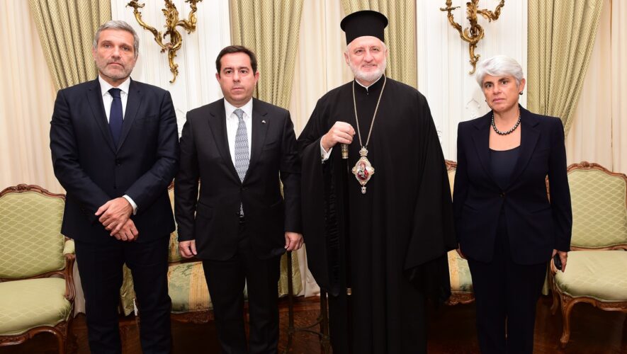 Τον Έλληνα Υπουργό Μετανάστευσης και Ασύλου Νότη Μηταράκη δέχθηκε ο Αρχιεπίσκοπος Ελπιδοφόρος