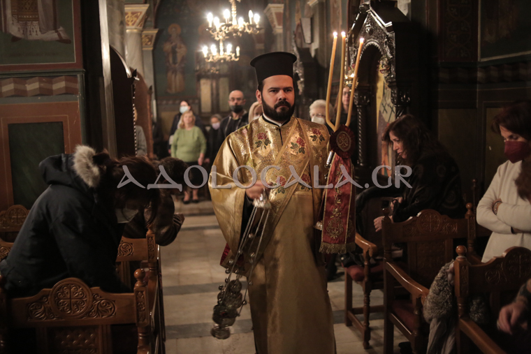 Ο Εσπερινός του Αγίου Αποστόλου Ανδρέα του Πρωτόκλητου στο Γηροκομείο των Αθηνών (Φωτορεπορτάζ) 