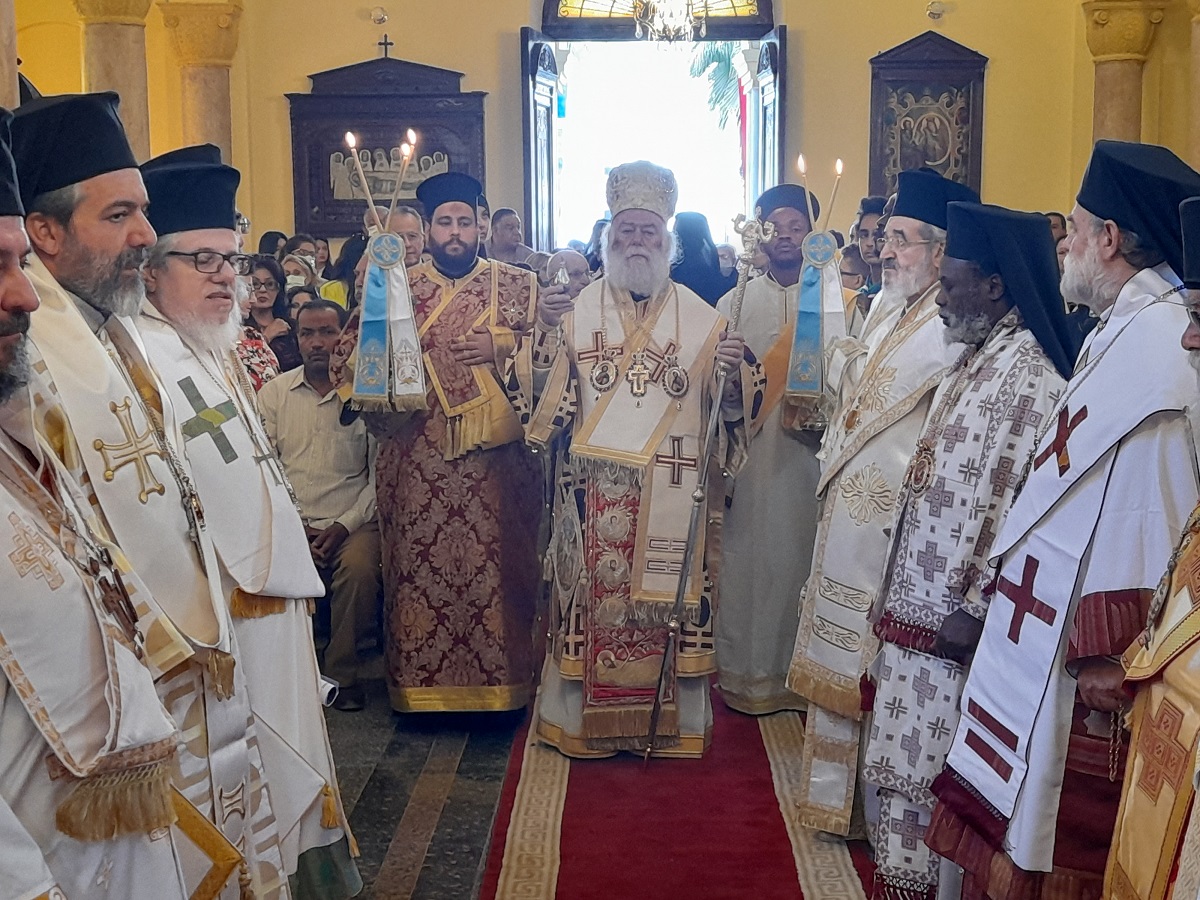 Θυρανοίξια Κοινοτικού Ναού Αγίας Αικατερίνης Σουέζ από τον Πατριάρχη Αλεξανδρείας Θεόδωρο 