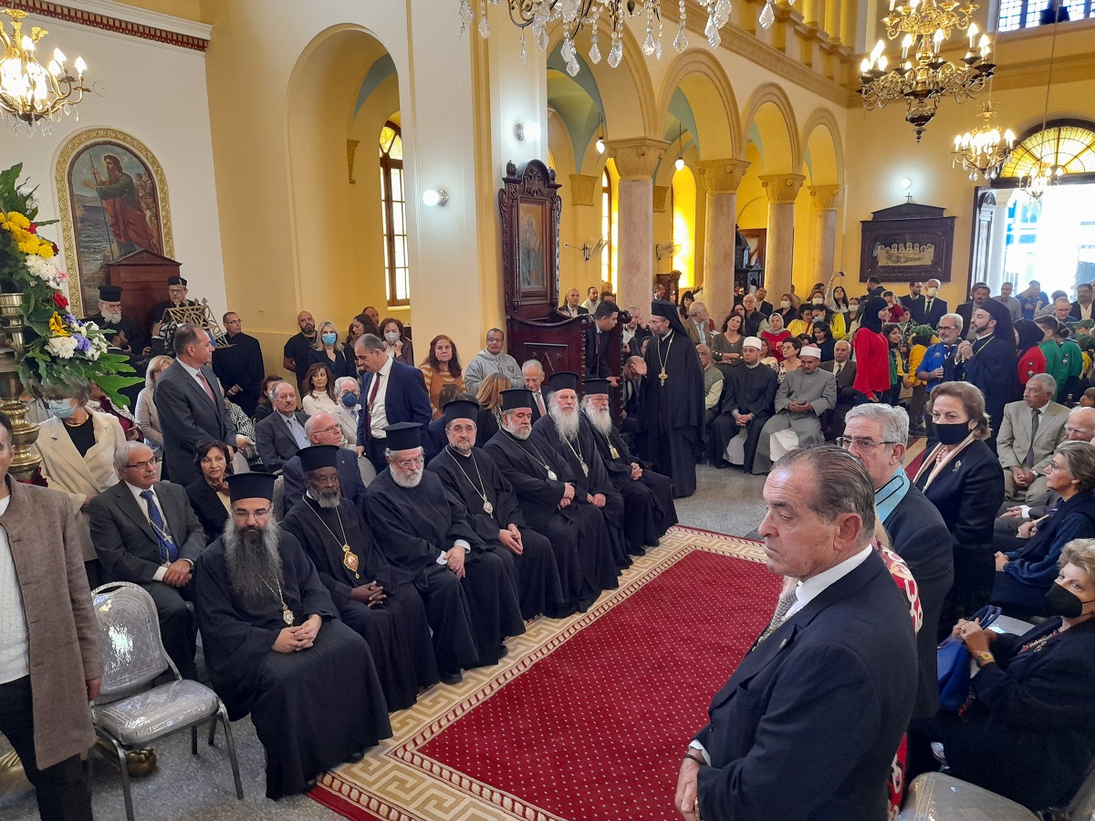 Θυρανοίξια Κοινοτικού Ναού Αγίας Αικατερίνης Σουέζ από τον Πατριάρχη Αλεξανδρείας Θεόδωρο 
