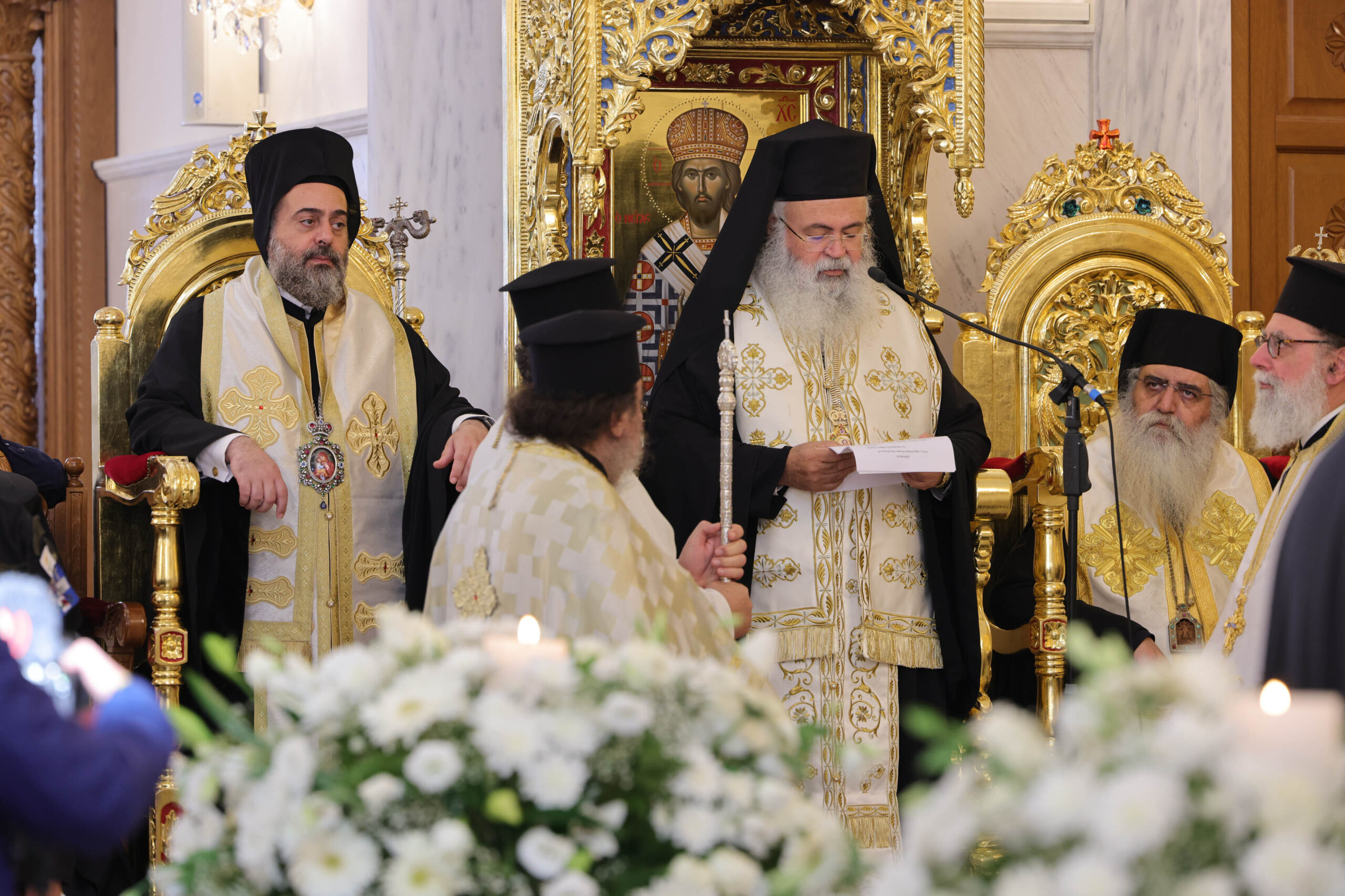 Η Εξόδιος Ακολουθία και η ταφή του Αρχιεπισκόπου Κύπρου Χρυσοστόμου