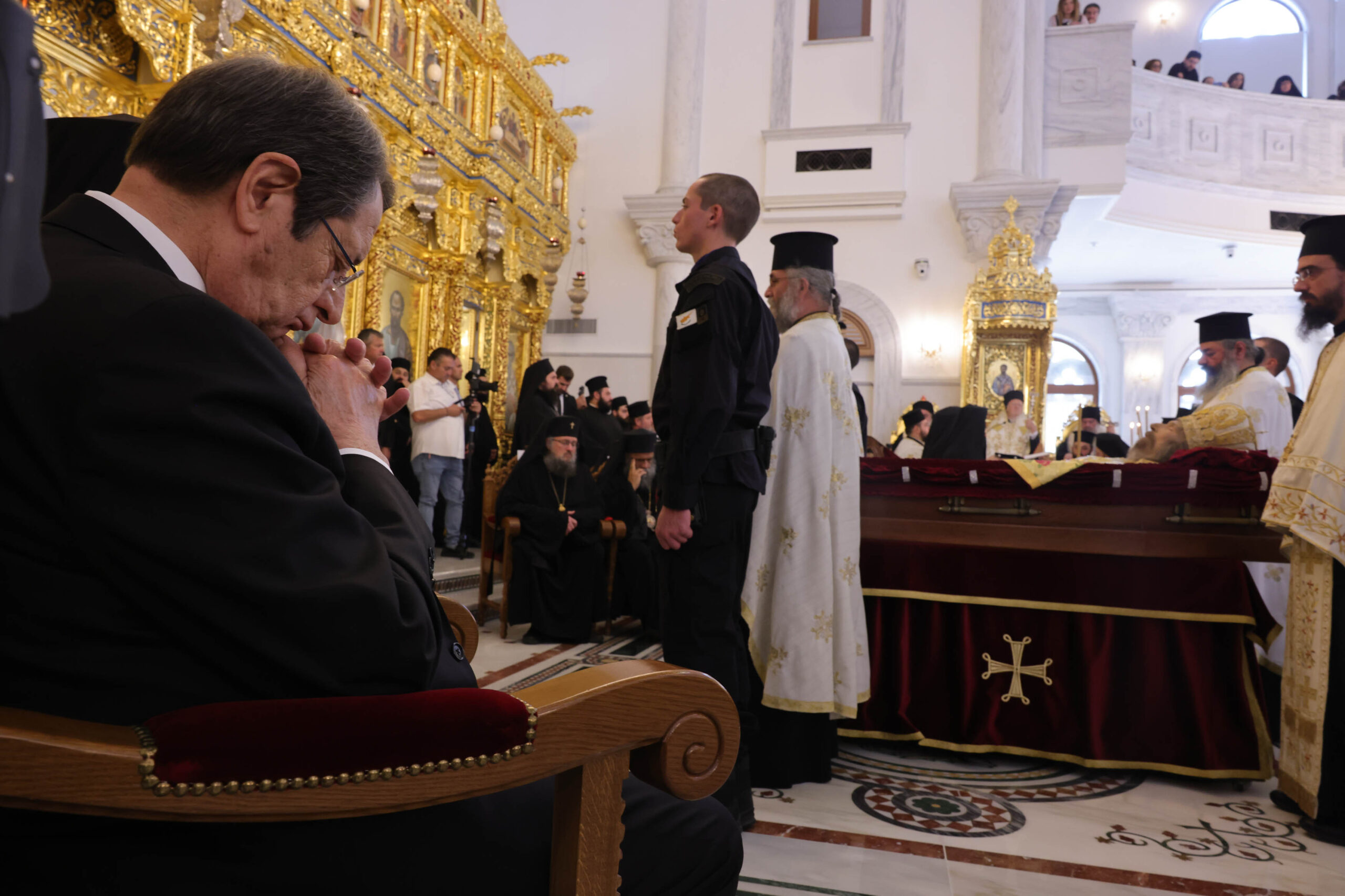 Η Εξόδιος Ακολουθία και η ταφή του Αρχιεπισκόπου Κύπρου Χρυσοστόμου