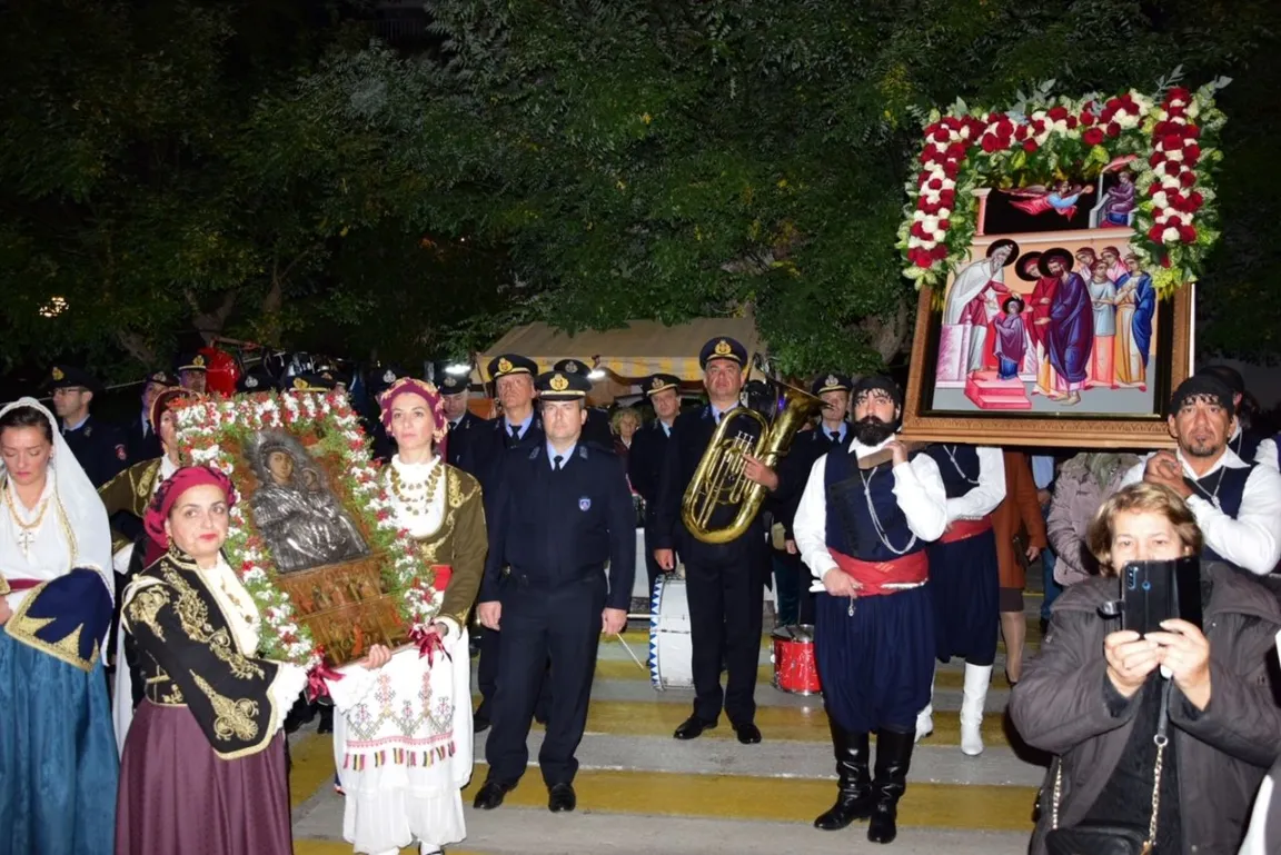 Μεθέορτος εσπερινός Εισοδίων της Θεοτόκου & λιτάνευση της Παναγίας Ελεούσης στο Ηράκλειο Αττικής