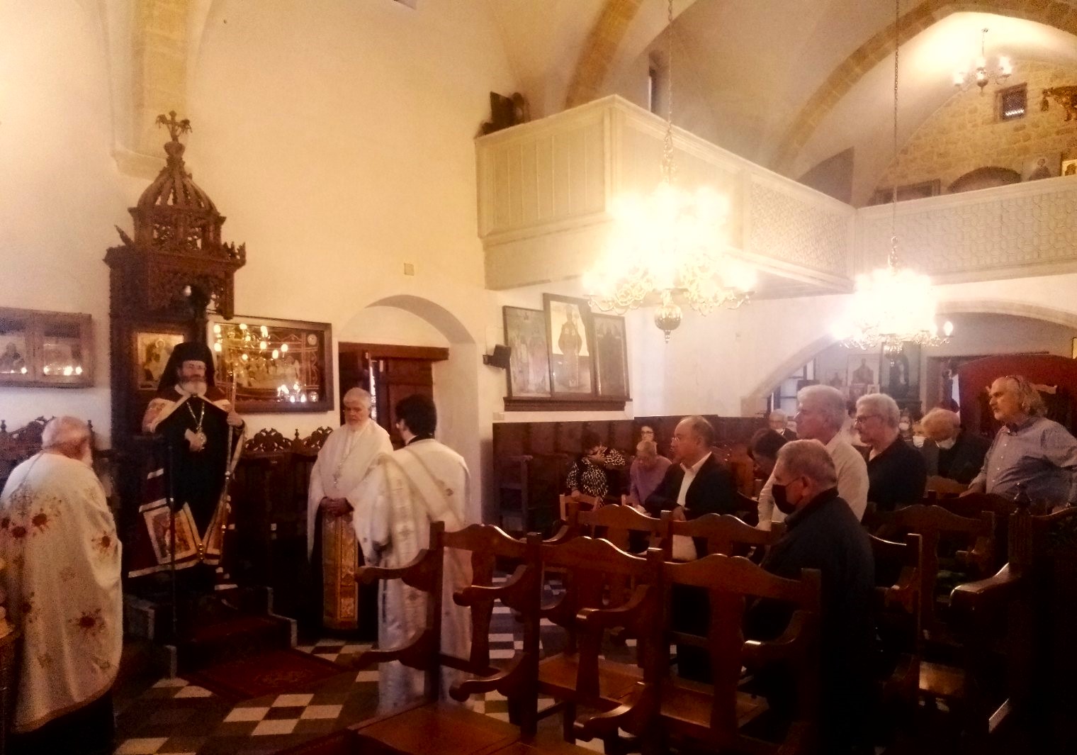Οι κατεχόμενες ενορίες της Αρχιεπισκοπής εόρτασαν τον Άγιο Γεώργιο
