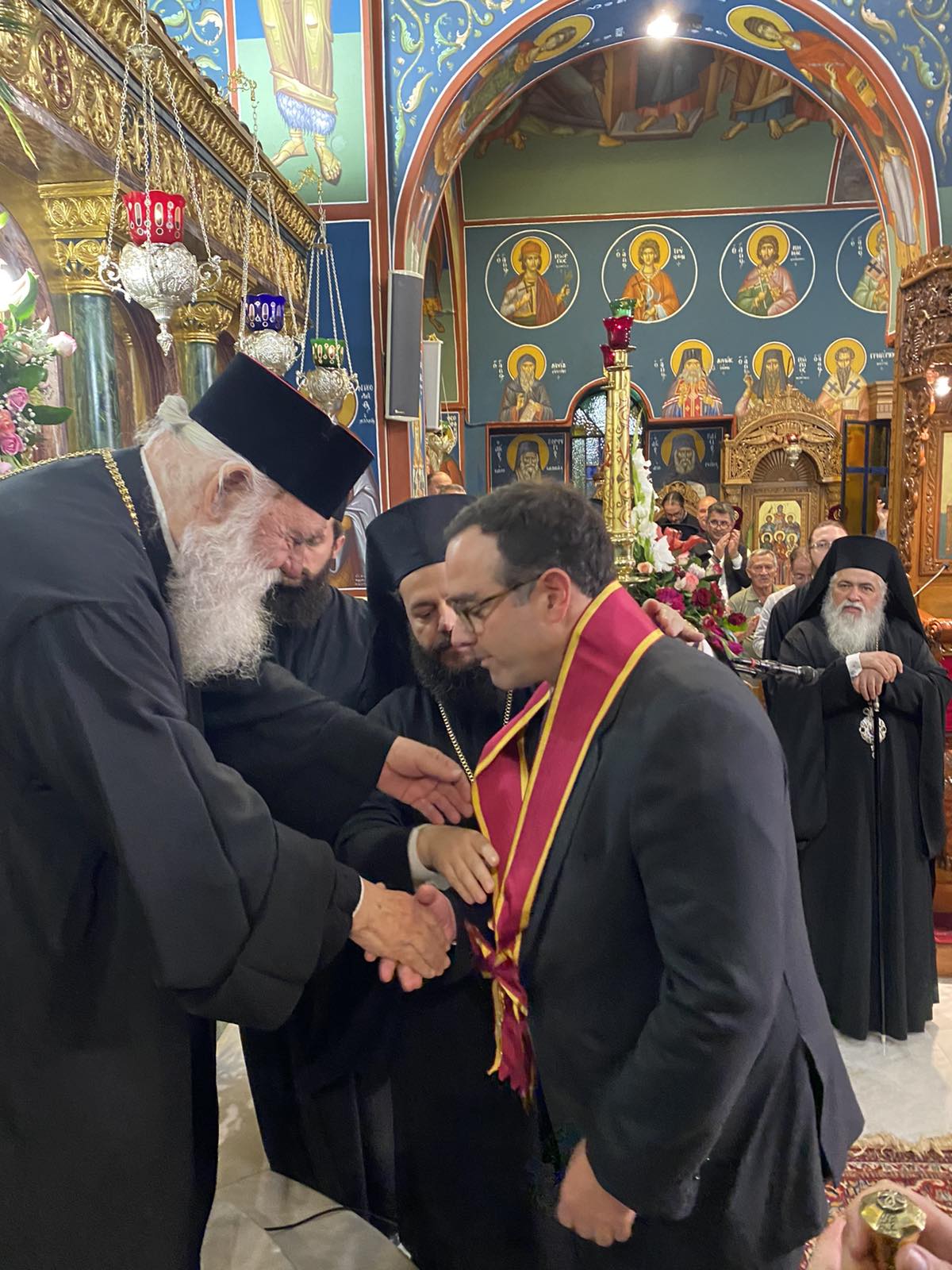 Πολυαρχιερατικός Εσπερινός Αγίου Γεωργίου Νεαπολίτου, Πολιούχου της Ι.Μ. Νέας Ιωνίας παρουσία του Αρχιεπισκόπου Αθηνών
