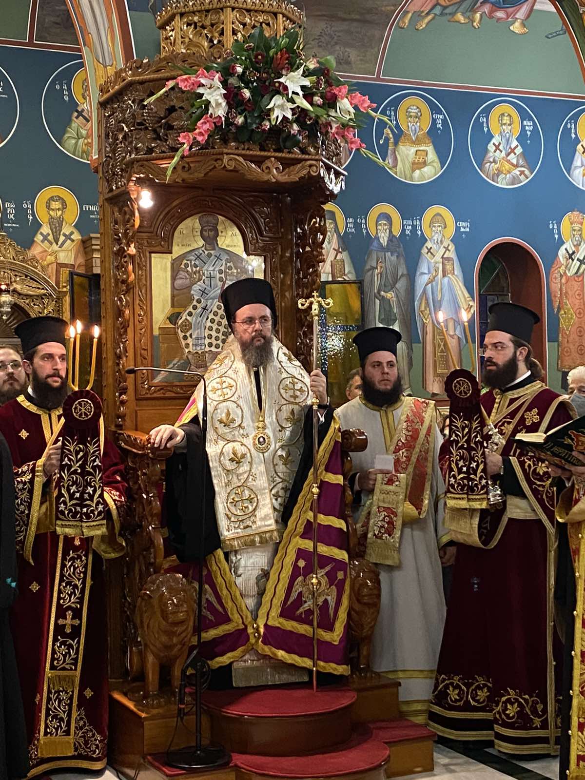 Πολυαρχιερατικός Εσπερινός Αγίου Γεωργίου Νεαπολίτου, Πολιούχου της Ι.Μ. Νέας Ιωνίας παρουσία του Αρχιεπισκόπου Αθηνών