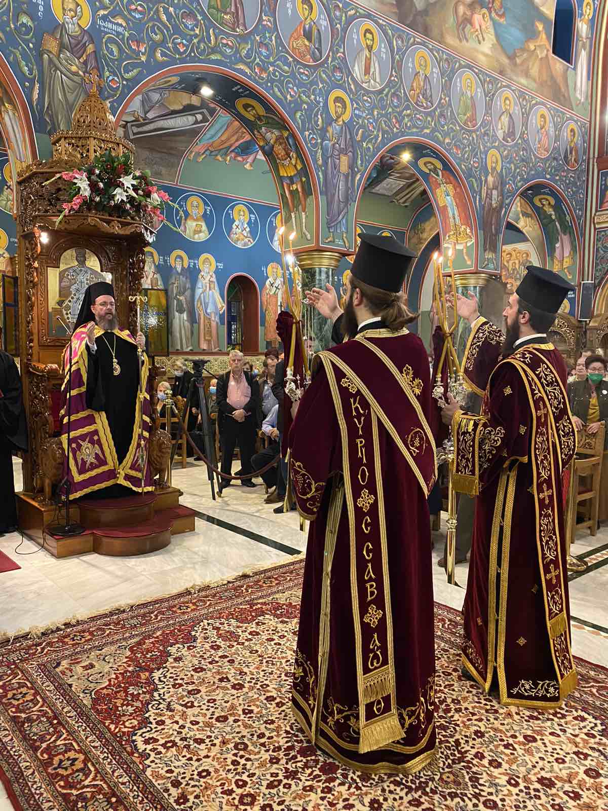 Πολυαρχιερατικός Εσπερινός Αγίου Γεωργίου Νεαπολίτου, Πολιούχου της Ι.Μ. Νέας Ιωνίας παρουσία του Αρχιεπισκόπου Αθηνών