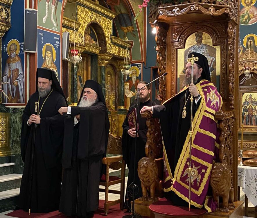 Πολυαρχιερατικός Εσπερινός Αγίου Γεωργίου Νεαπολίτου, Πολιούχου της Ι.Μ. Νέας Ιωνίας παρουσία του Αρχιεπισκόπου Αθηνών