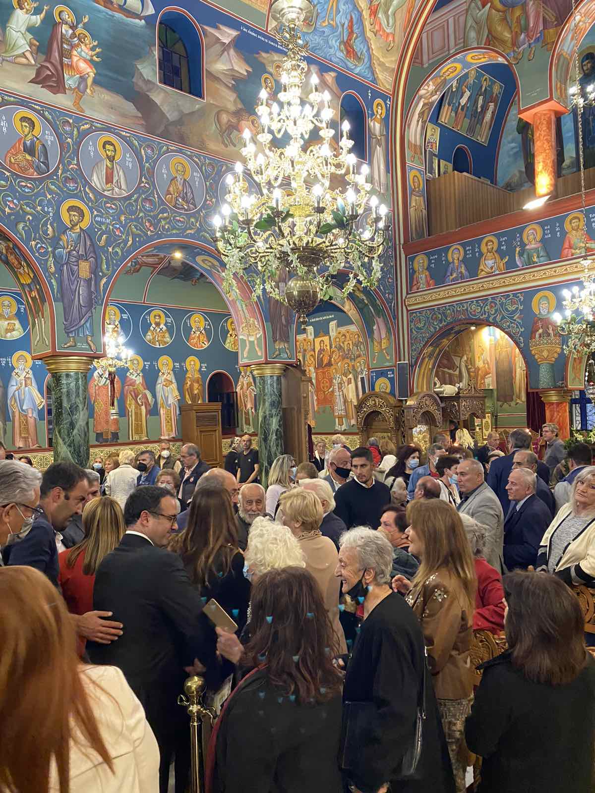 Πολυαρχιερατικός Εσπερινός Αγίου Γεωργίου Νεαπολίτου, Πολιούχου της Ι.Μ. Νέας Ιωνίας παρουσία του Αρχιεπισκόπου Αθηνών