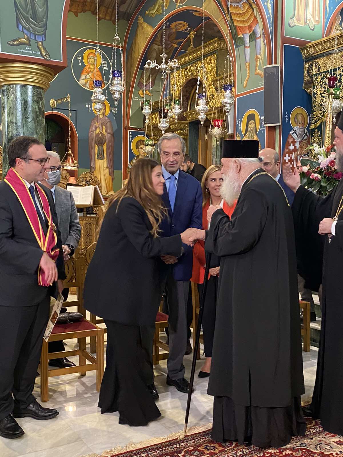 Πολυαρχιερατικός Εσπερινός Αγίου Γεωργίου Νεαπολίτου, Πολιούχου της Ι.Μ. Νέας Ιωνίας παρουσία του Αρχιεπισκόπου Αθηνών