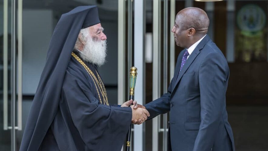 συνάντηση του Πατριάρχη Αλεξανδρείας με τον Πρωθυπουργό της Ρουάντας Εντουάρ Ενζιράντ