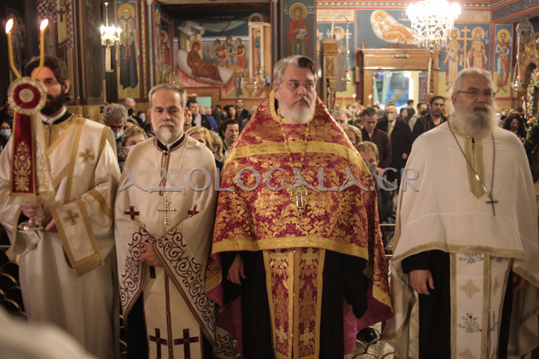 ΦΩΤΟΡΕΠΟΡΤΑΖ: Ο Ευρίπου Χρυσόστομος στην Λιτάνευση του Αγίου Ελευθερίου στο Γκύζη 