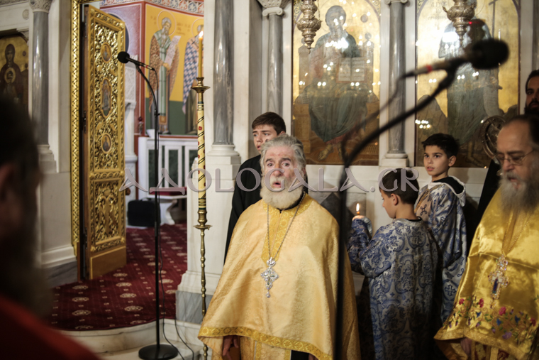 Μεθέορτος Εσπερινός & Ιερά Λιτάνευση της προστάτιδας του Πυροβολικού, Αγίας Βαρβάρας στη Δάφνη