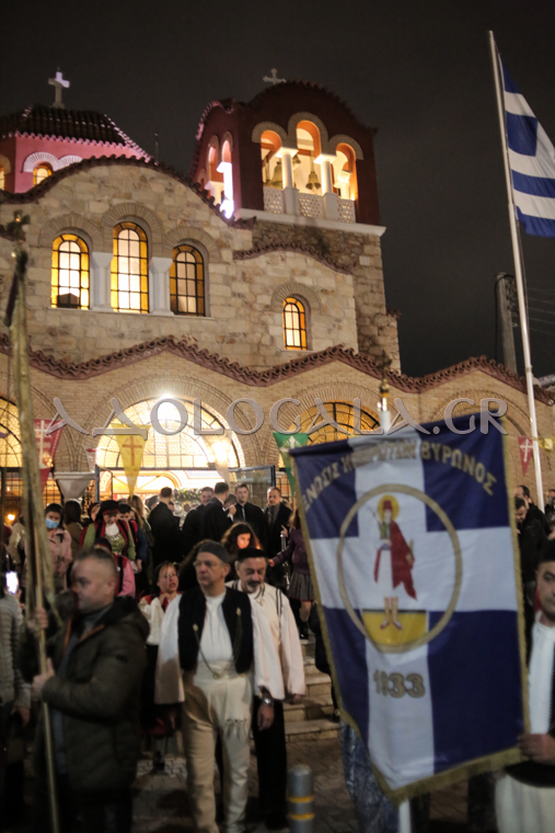 Μεθέορτος Εσπερινός & Ιερά Λιτάνευση της προστάτιδας του Πυροβολικού, Αγίας Βαρβάρας στη Δάφνη