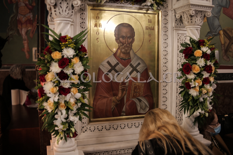 Λαμπρός πανηγυρικός εσπερινός του Αγίου Νικολάου στην Καλλιθέα