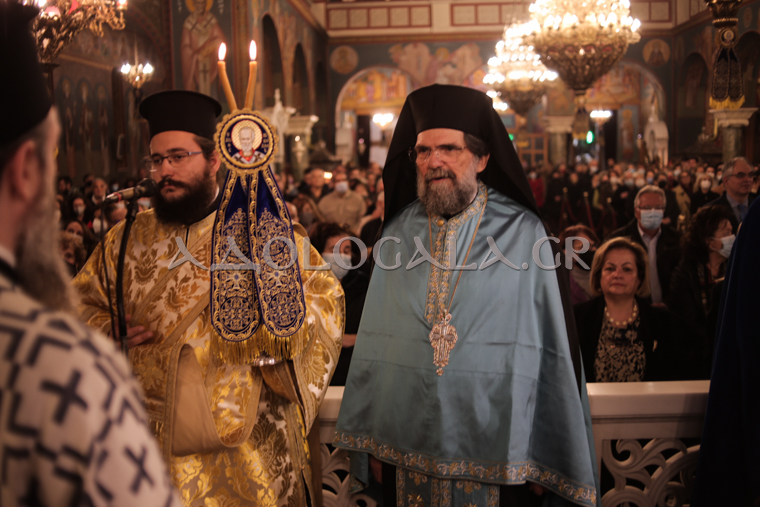 Λαμπρός πανηγυρικός εσπερινός του Αγίου Νικολάου στην Καλλιθέα
