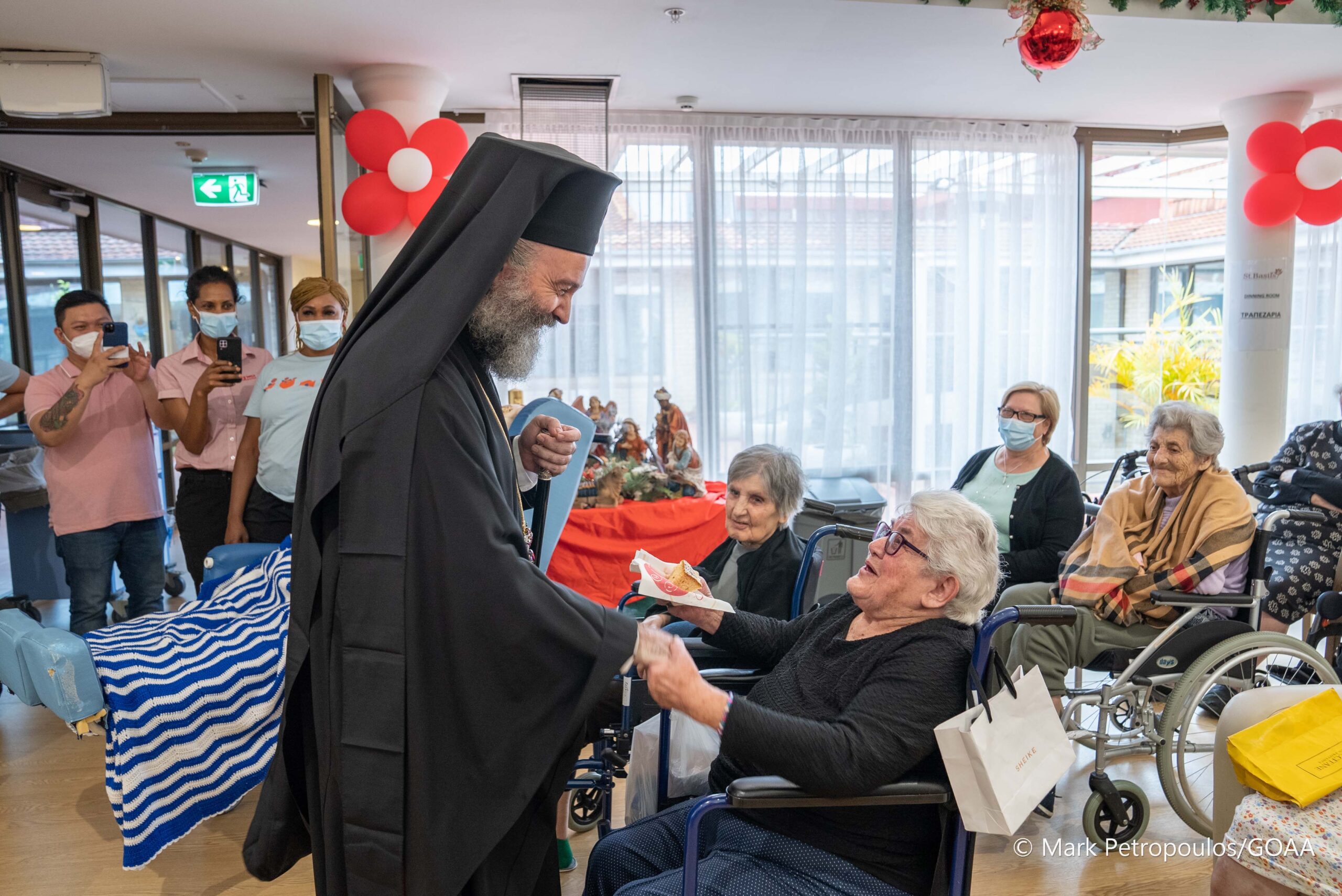 Ηλικιωμένους επισκέφθηκε ο Αρχιεπίσκοπος Αυστραλίας Μακάριος την τελευταία ημέρα του 2022