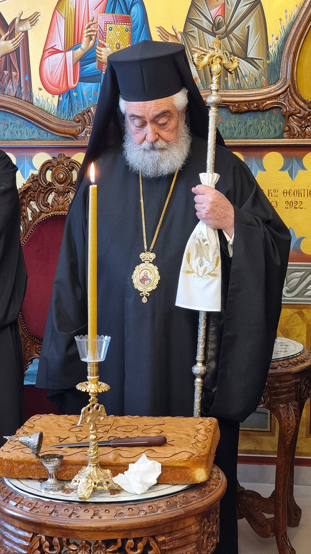 Την βασιλόπιτα ευλόγησε ο Μητροπολίτης Φωκίδος Θεόκτιστος