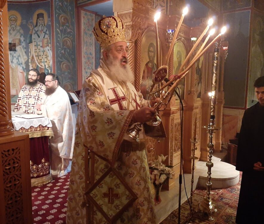 Αρχιερατική Θεία Λειτουργία στην Ιερά Μονή Αγίου Ιωάννου του Θεολόγου στο Αετοχώρι
