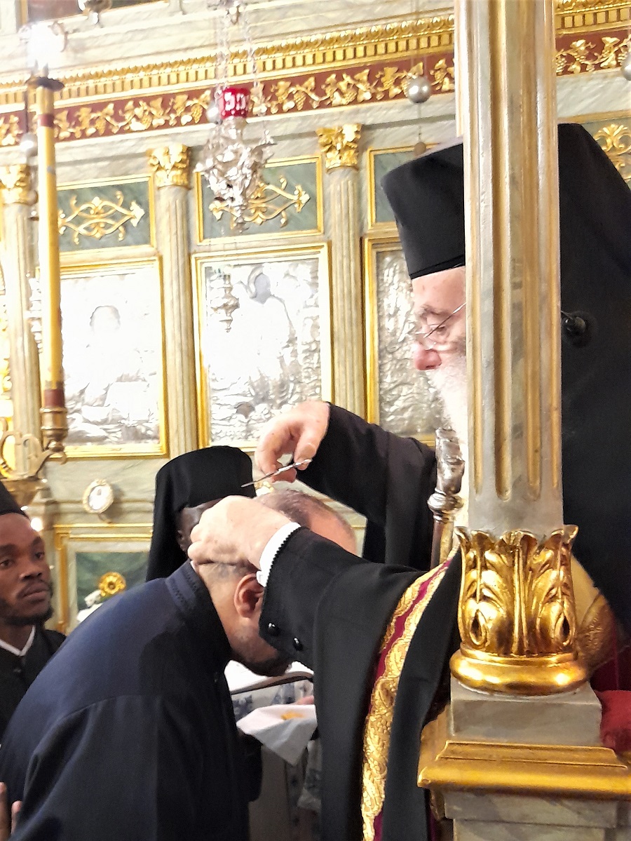 Κουρά αραβορθοδόξου μοναχού τέλεσε ο Πατριάρχης Αλεξανδρείας 