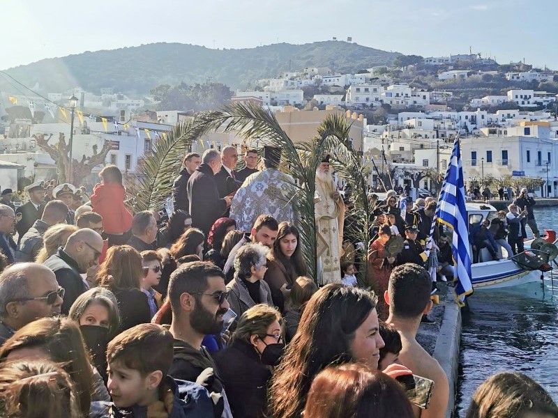 Λαμπρά εορτάστηκαν τα Θεοφάνεια στη Κάλυμνο και τη Λέρο