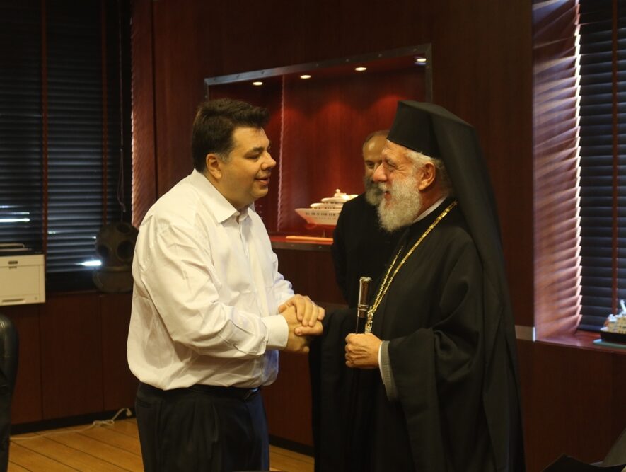 Με τον Πρέσβη των ΗΠΑ στην Ελλάδα, Γιώργο Τσούνη συναντήθηκε ο Μητροπολίτης Σύρου Δωρόθεος