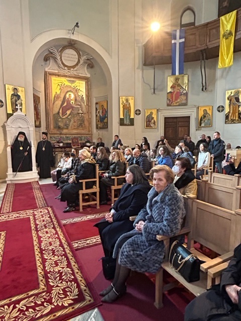 Ο Πατριάρχης Αλεξανδρείας στον Ιερό Ναό του Άγιου Θεόδωρου Ρώμης 