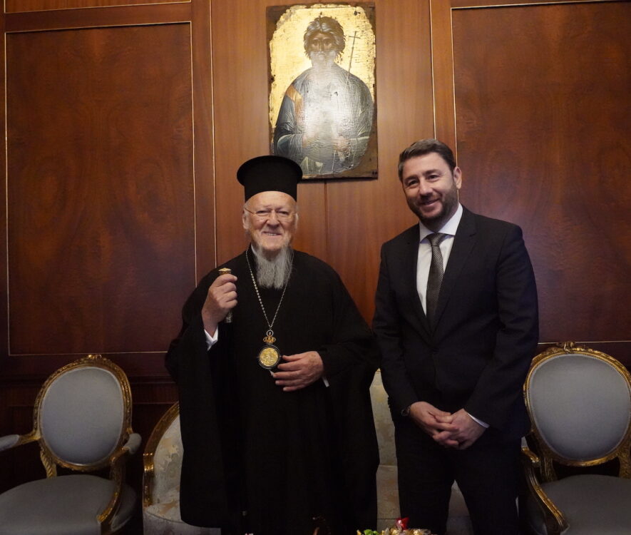 Συνάντηση του Οικουμενικού Πατριάρχου με τον Πρόεδρο του ΠΑΣΟΚ-Κινήματος Αλλαγής