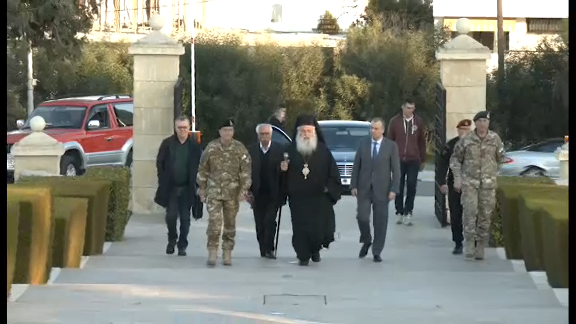 Τα Φυλακισμένα Μνήματα και τον Τύμβο Μακεδονίτισσας επισκέφθηκε ο Αρχιεπίσκοπος Κύπρου Γεώργιος