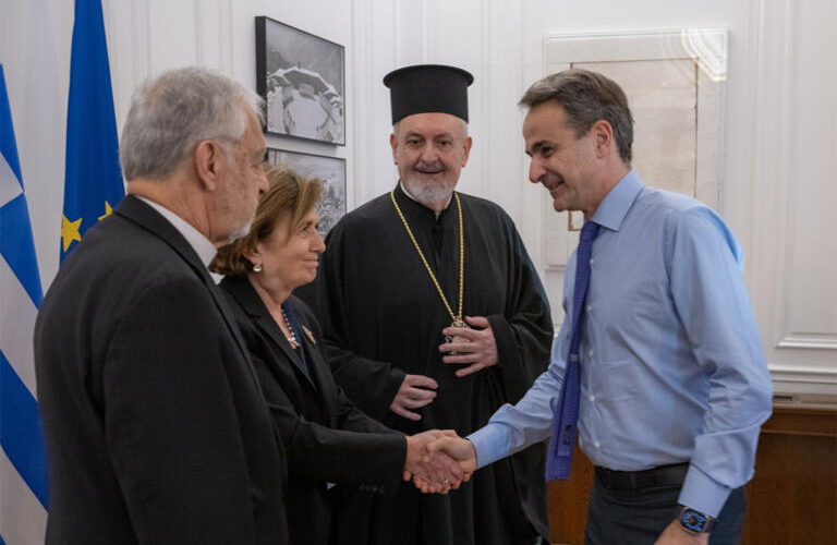 Τον Μητροπολίτη Γέροντα Χαλκηδόνος και Άρχοντες του Οικουμενικού Πατριαρχείου δέχθηκε ο Πρωθυπουργός Κυρ. Μητσοτάκης