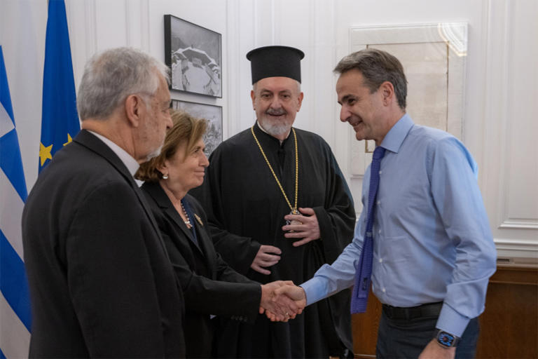 Τον Μητροπολίτη Γέροντα Χαλκηδόνος και Άρχοντες του Οικουμενικού Πατριαρχείου δέχθηκε ο Πρωθυπουργός Κυρ. Μητσοτάκης