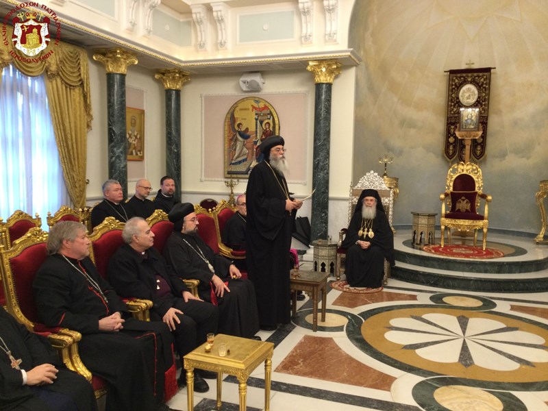 Τον Πατριάρχη Ιεροσολύμων επισκέφθηκε με την αφορμή των Χριστουγέννων εκπρόσωποι Χριστιανικών Εκκλησιών της Ιερουσαλήμ 
