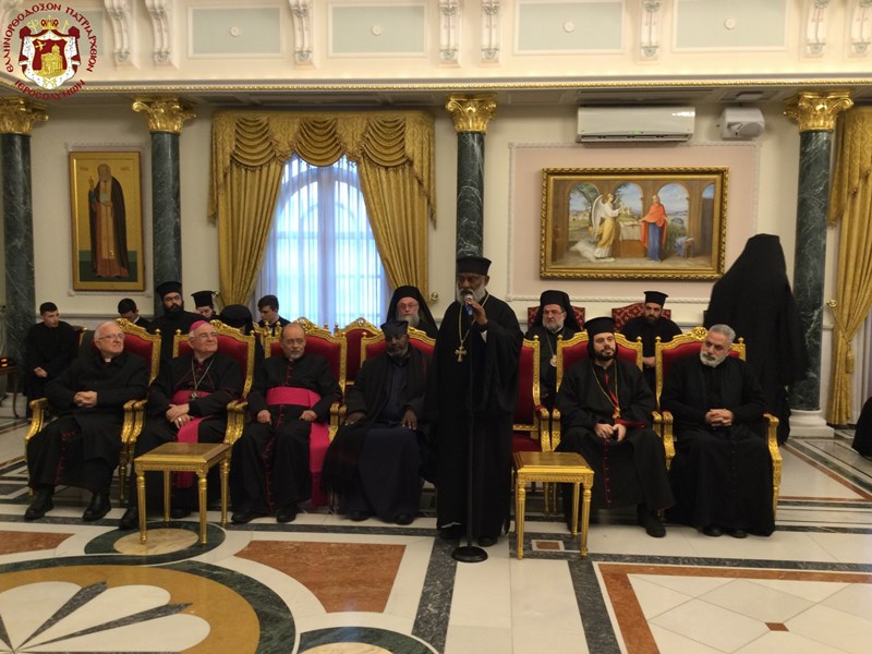 Τον Πατριάρχη Ιεροσολύμων επισκέφθηκε με την αφορμή των Χριστουγέννων εκπρόσωποι Χριστιανικών Εκκλησιών της Ιερουσαλήμ 