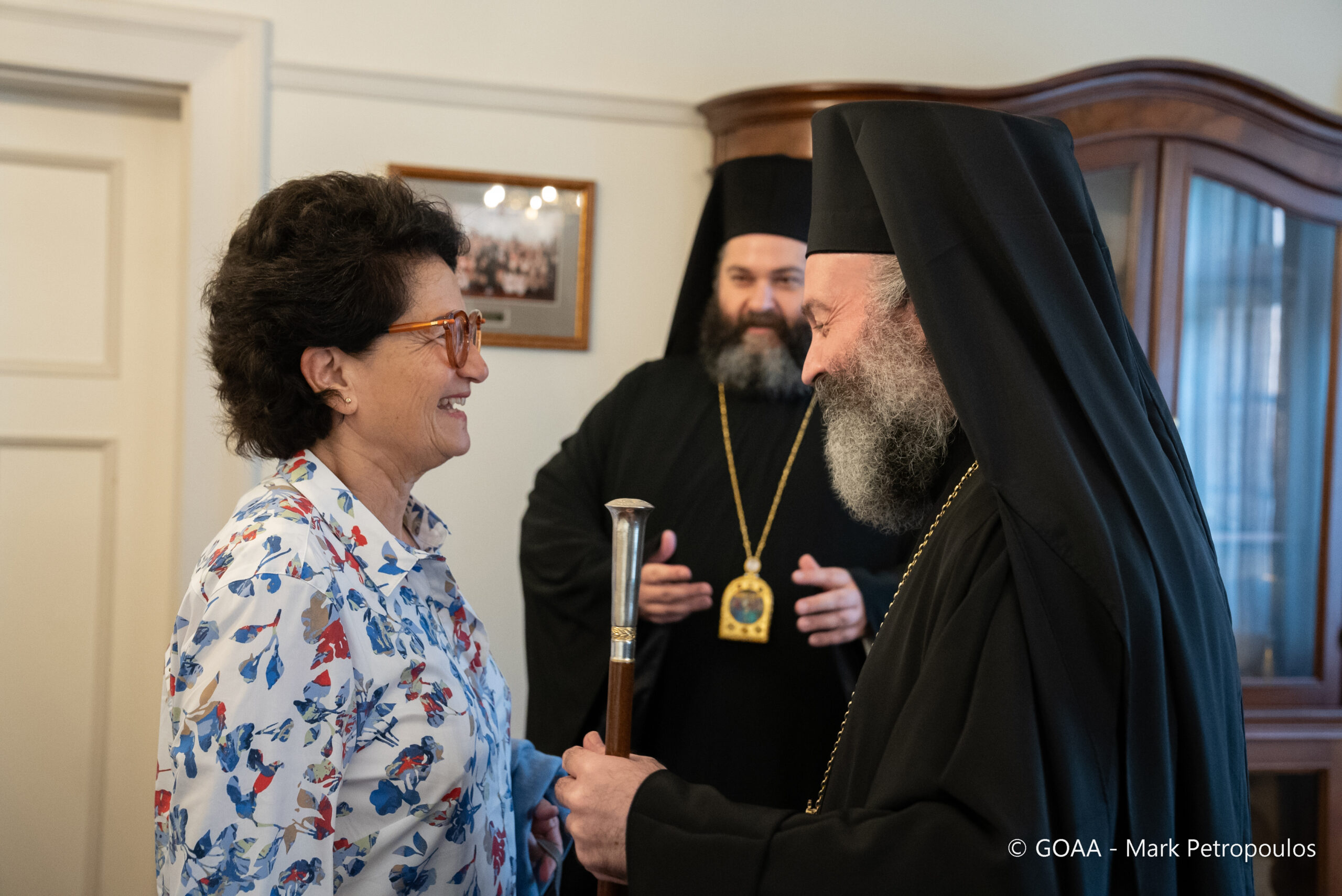 H Άλκηστις Πρωτοψάλτη επισκέφθηκε τον Αρχιεπίσκοπο Αυστραλίας Μακάριο 
