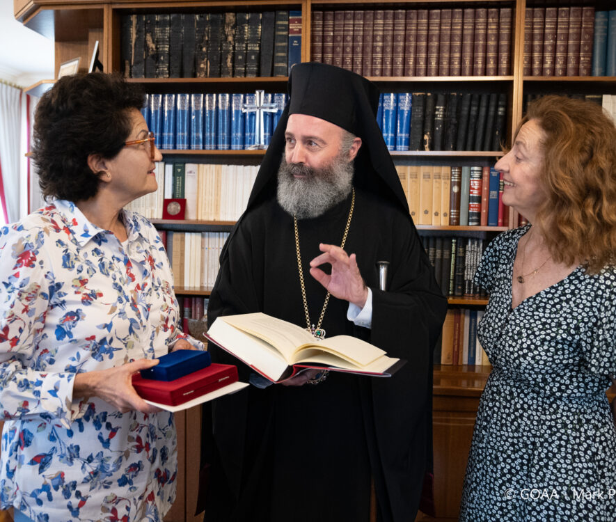H Άλκηστις Πρωτοψάλτη επισκέφθηκε τον Αρχιεπίσκοπο Αυστραλίας Μακάριο