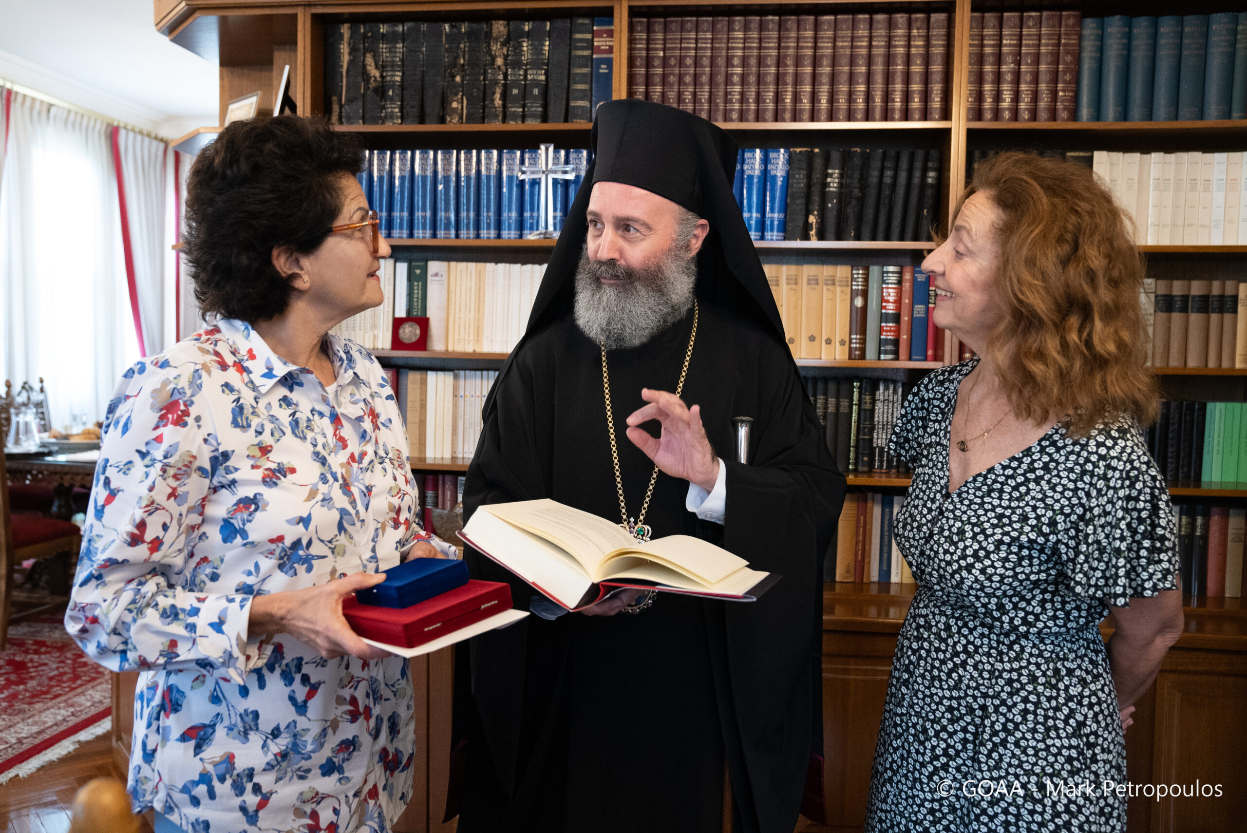 H Άλκηστις Πρωτοψάλτη επισκέφθηκε τον Αρχιεπίσκοπο Αυστραλίας Μακάριο 