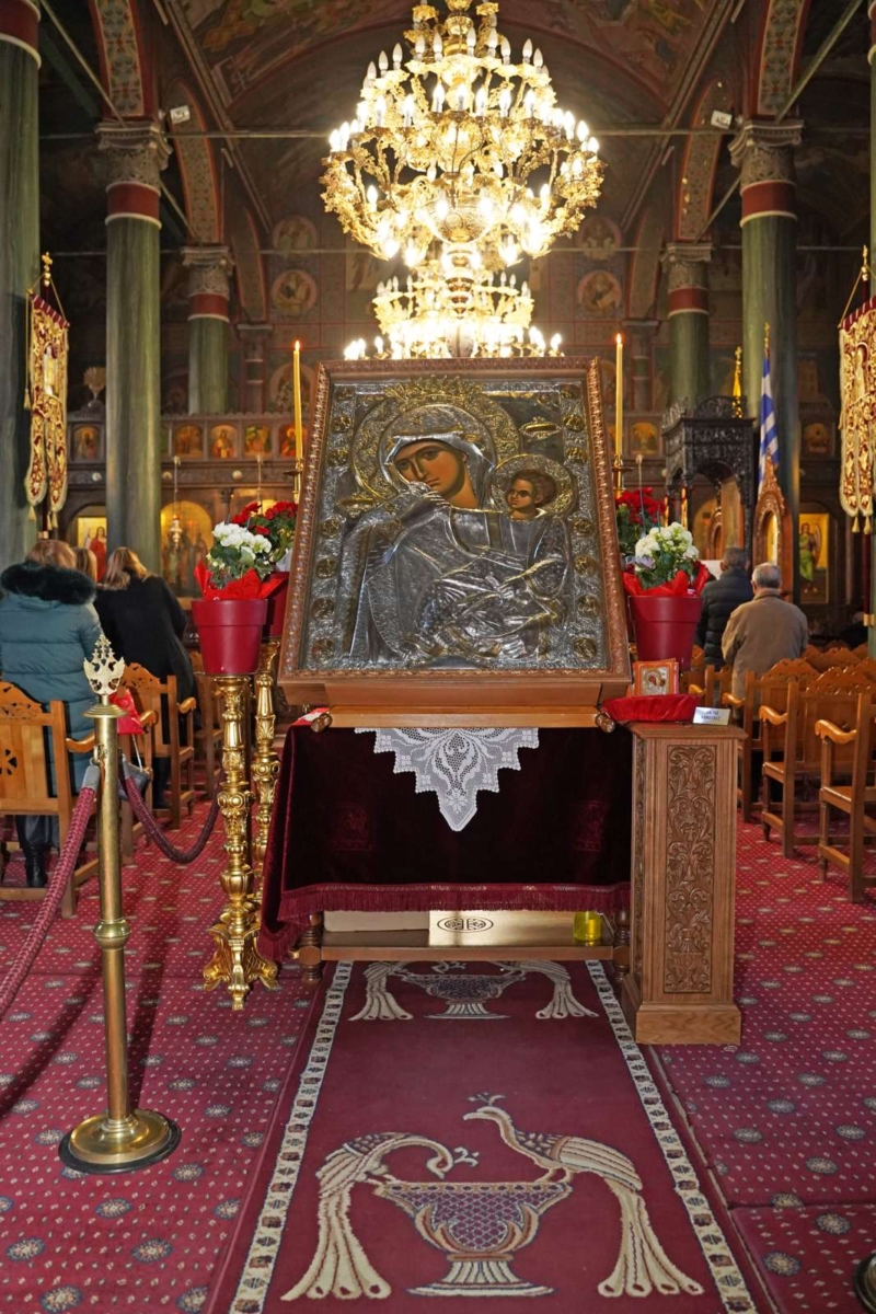 άφιξη της Ιεράς και Θαυματουργού Εικόνος της Παναγίας Παραμυθίας εκ της Ιεράς Μεγίστης Μονής Βατοπαιδίου του Αγίου Όρους