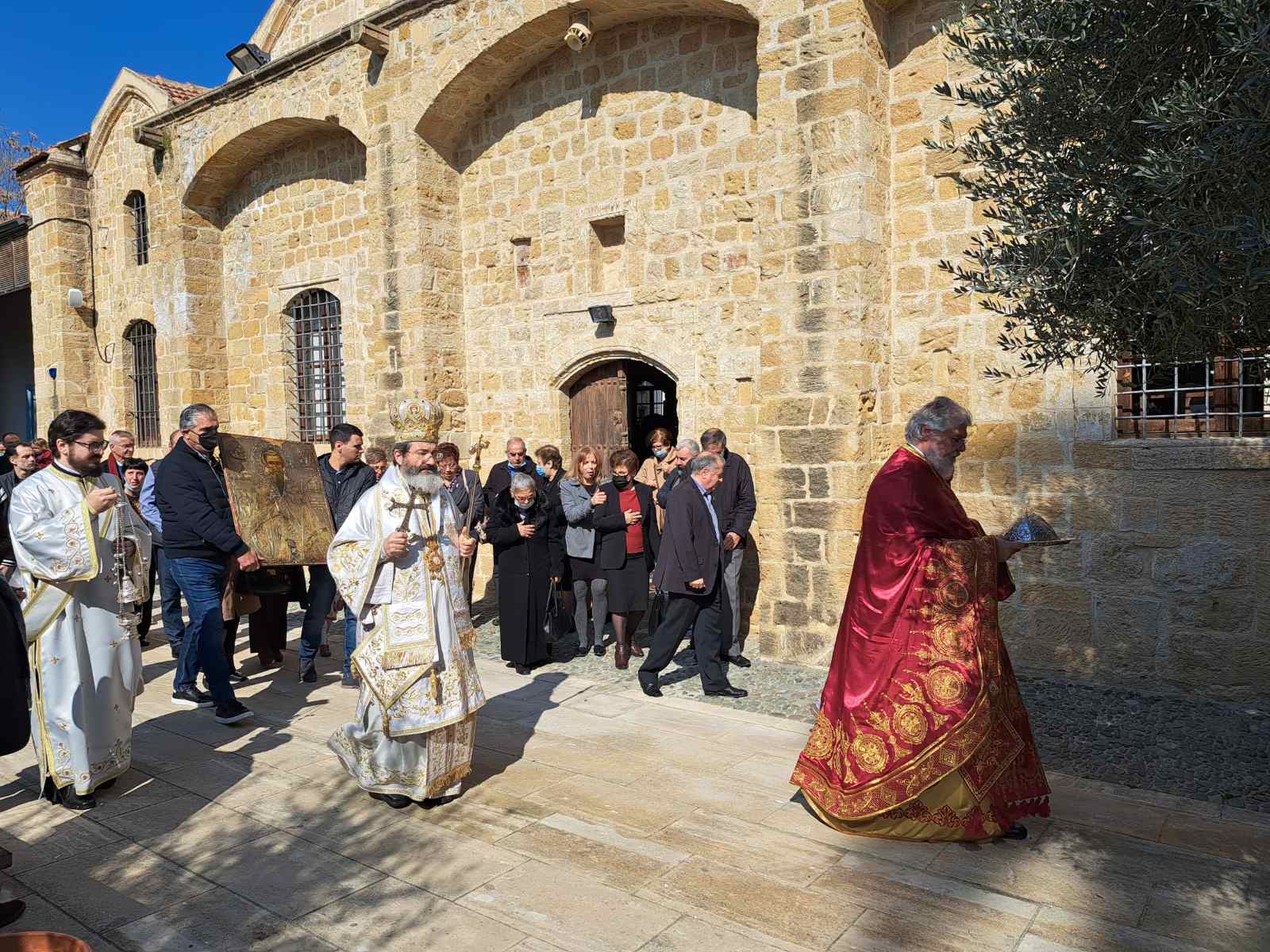Ο Αρχιεπίσκοπος Γεώργιος στον πανηγυρικό Εσπερινό του Αγίου Κασσιανού 