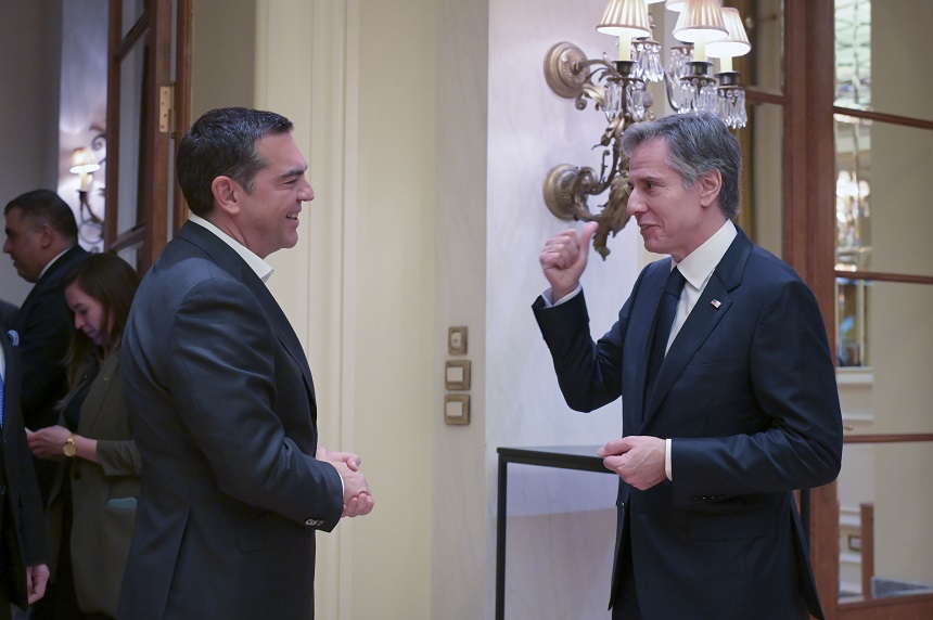 Συνάντηση Αλέξη Τσίπρα με τον ΥΠΕΞ των ΗΠΑ, Άντονι Μπλίνκεν 