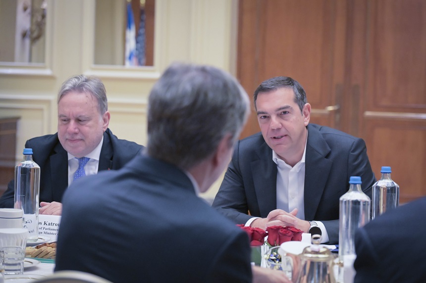 Συνάντηση Αλέξη Τσίπρα με τον ΥΠΕΞ των ΗΠΑ, Άντονι Μπλίνκεν 