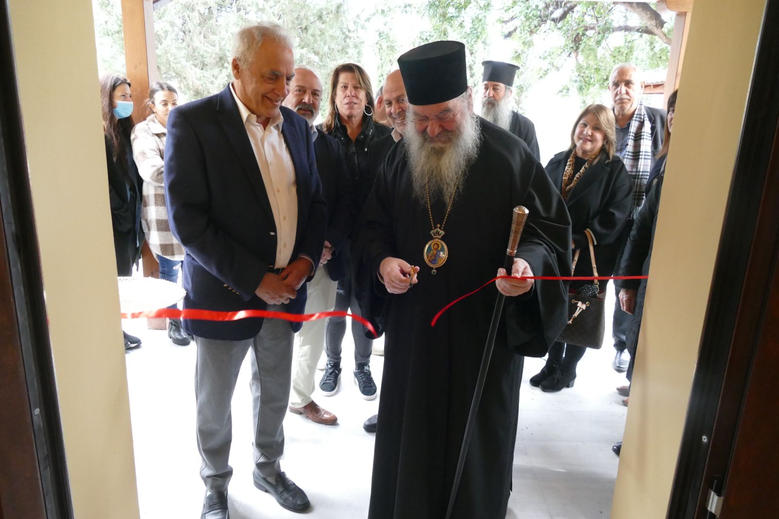 Τα θυρανοίξια της εκκλησίας του Ιδρύματος Θεοτόκος ο Μητροπολίτης Λεμεσού Αθανάσιος