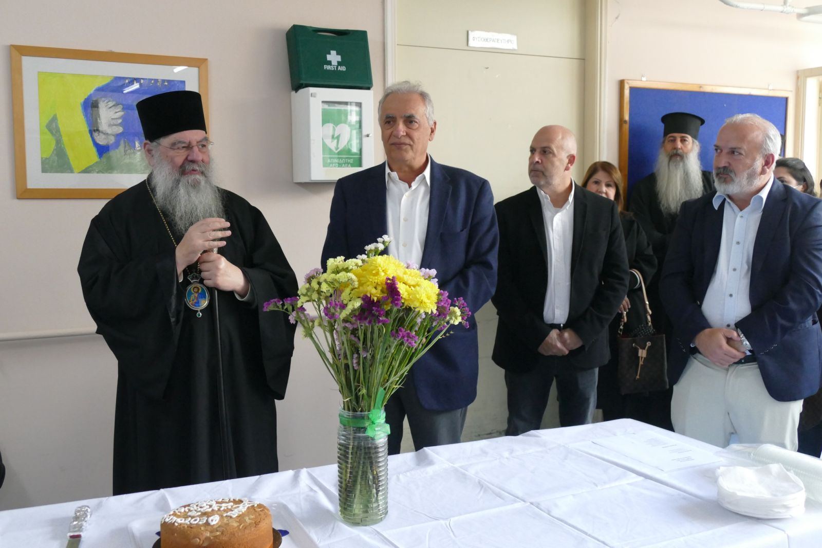 Τα θυρανοίξια της εκκλησίας του Ιδρύματος Θεοτόκος ο Μητροπολίτης Λεμεσού Αθανάσιος