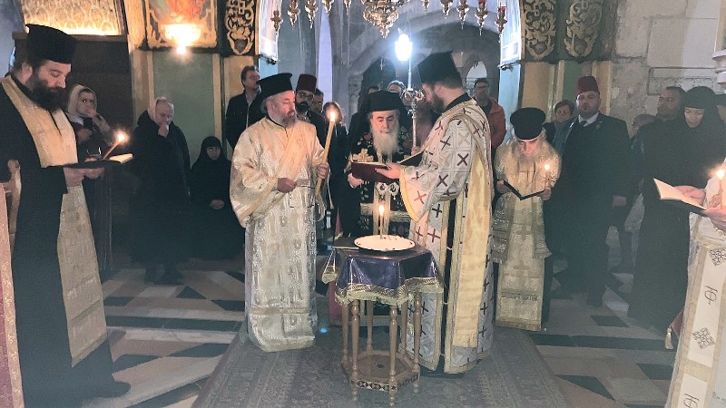 Τεσσαρακονθήμερο ιερό μνημόσυνο Πατριάρχη Ιεροσολύμων Ειρηναίου στην Αγία Γή