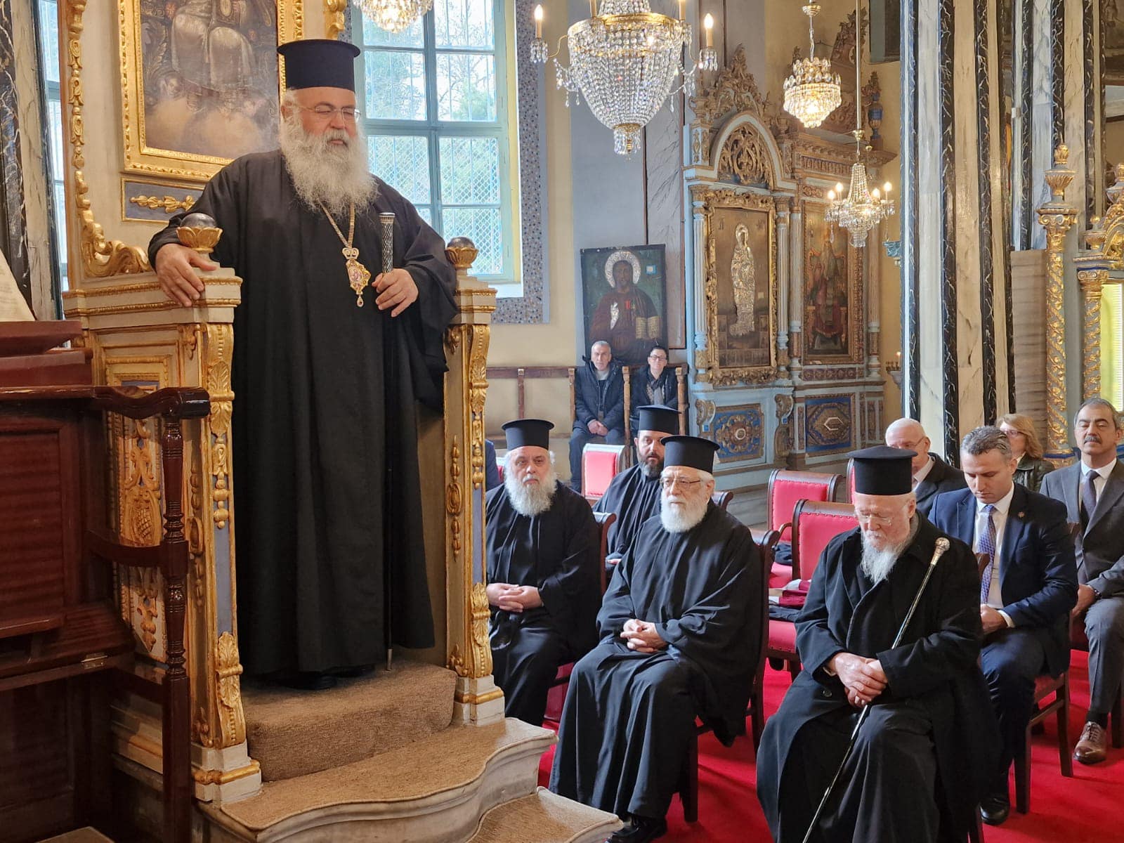 Επίσκεψη του Αρχιεπισκόπου Κύπρου Γεώργιου στην Ι.Μ. Δέρκων 