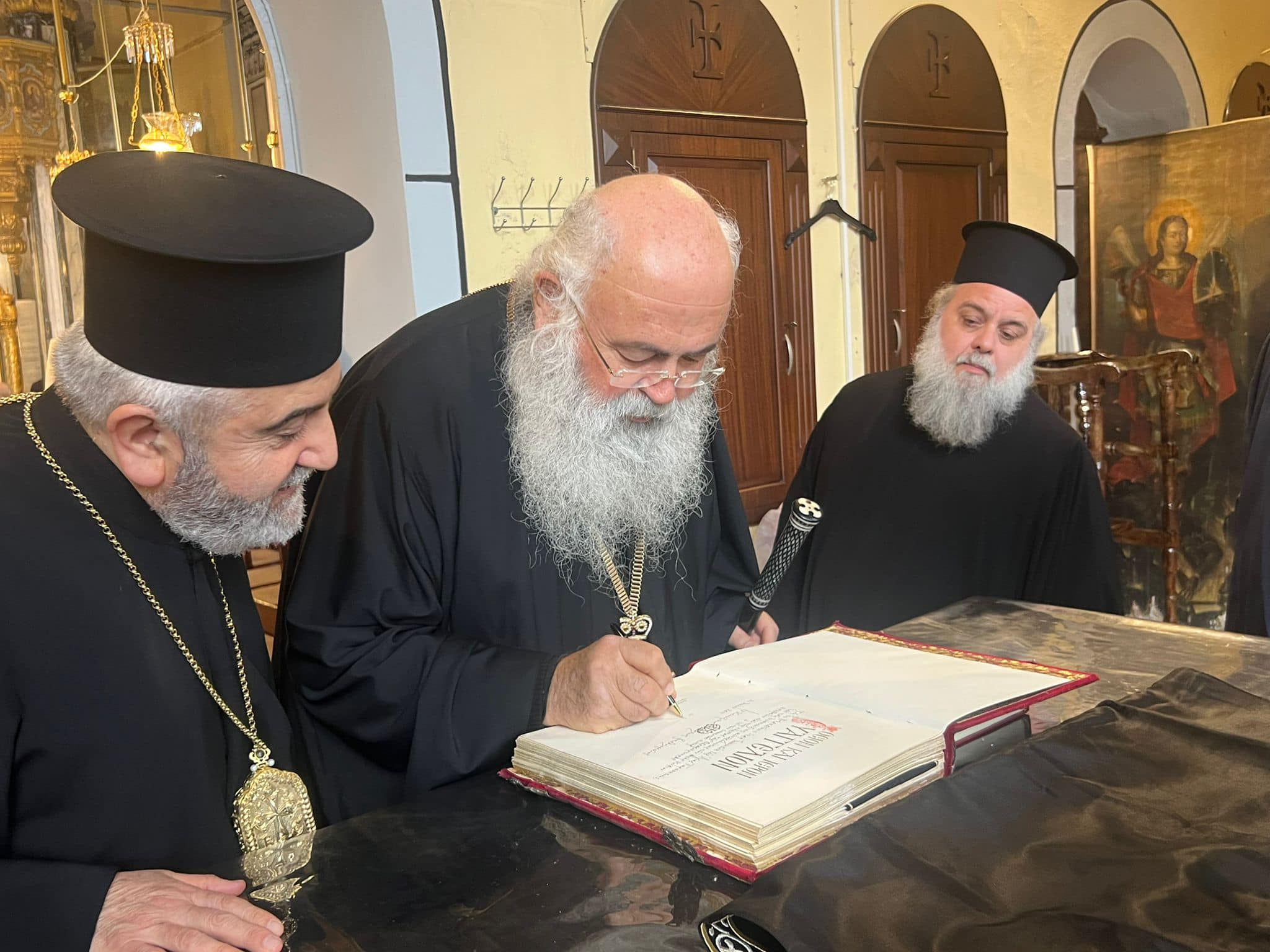 Επίσκεψη του Αρχιεπισκόπου Κύπρου Γεώργιου στην Ι.Μ. Δέρκων 
