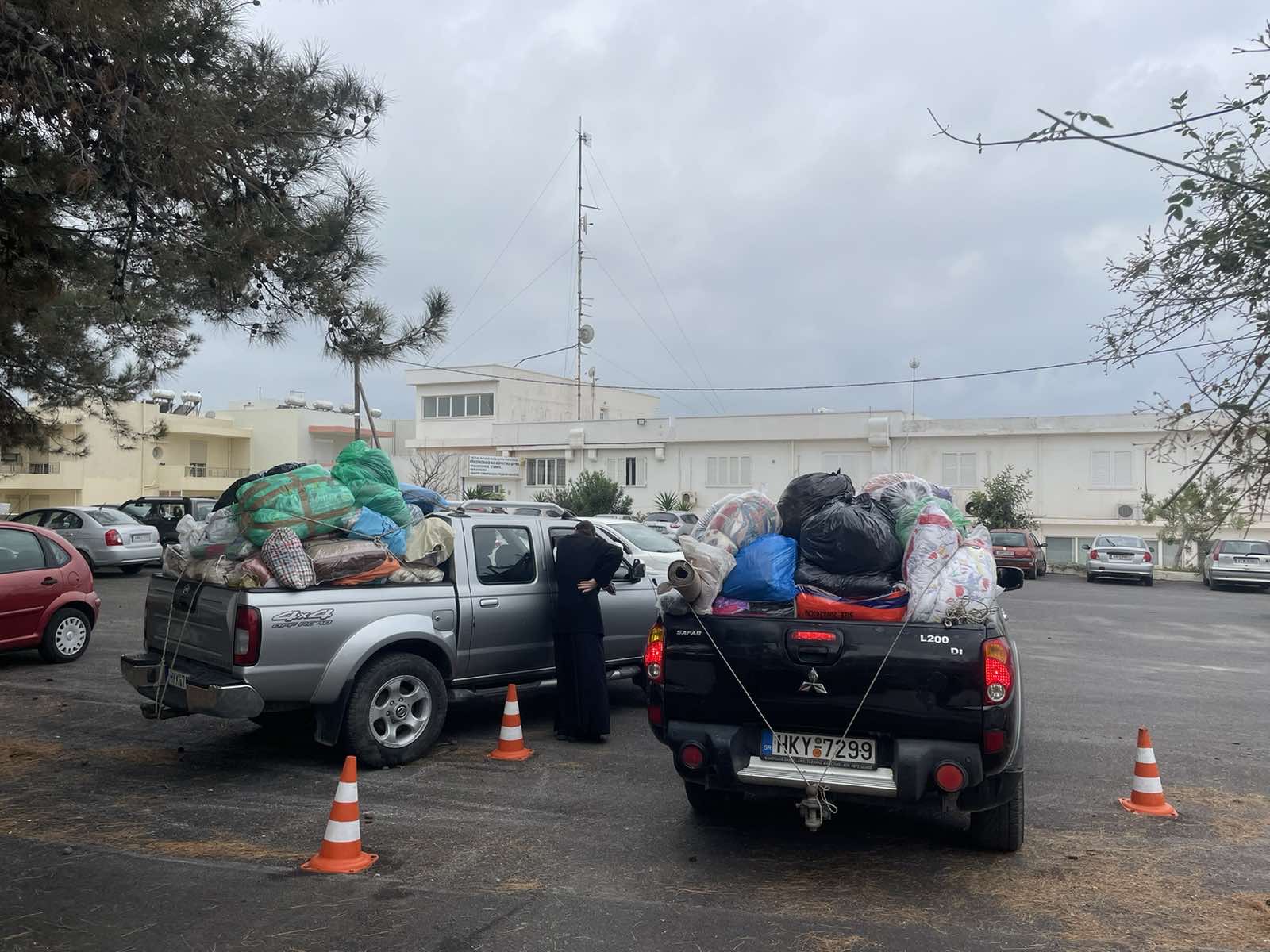 Ι. Αρχιεπισκοπή Κρήτης Oλοκληρώθηκε η δράση συλλογής ανθρωπιστικής βοήθειας για την Τουρκία και την Συρία