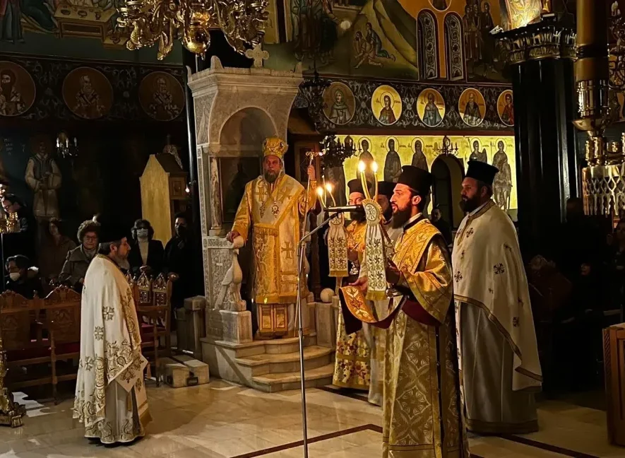 Αγρυπνία για την εορτή της Εγέρσεως του Αγίου Λαζάρου στη Νέα Φιλαδέλφεια