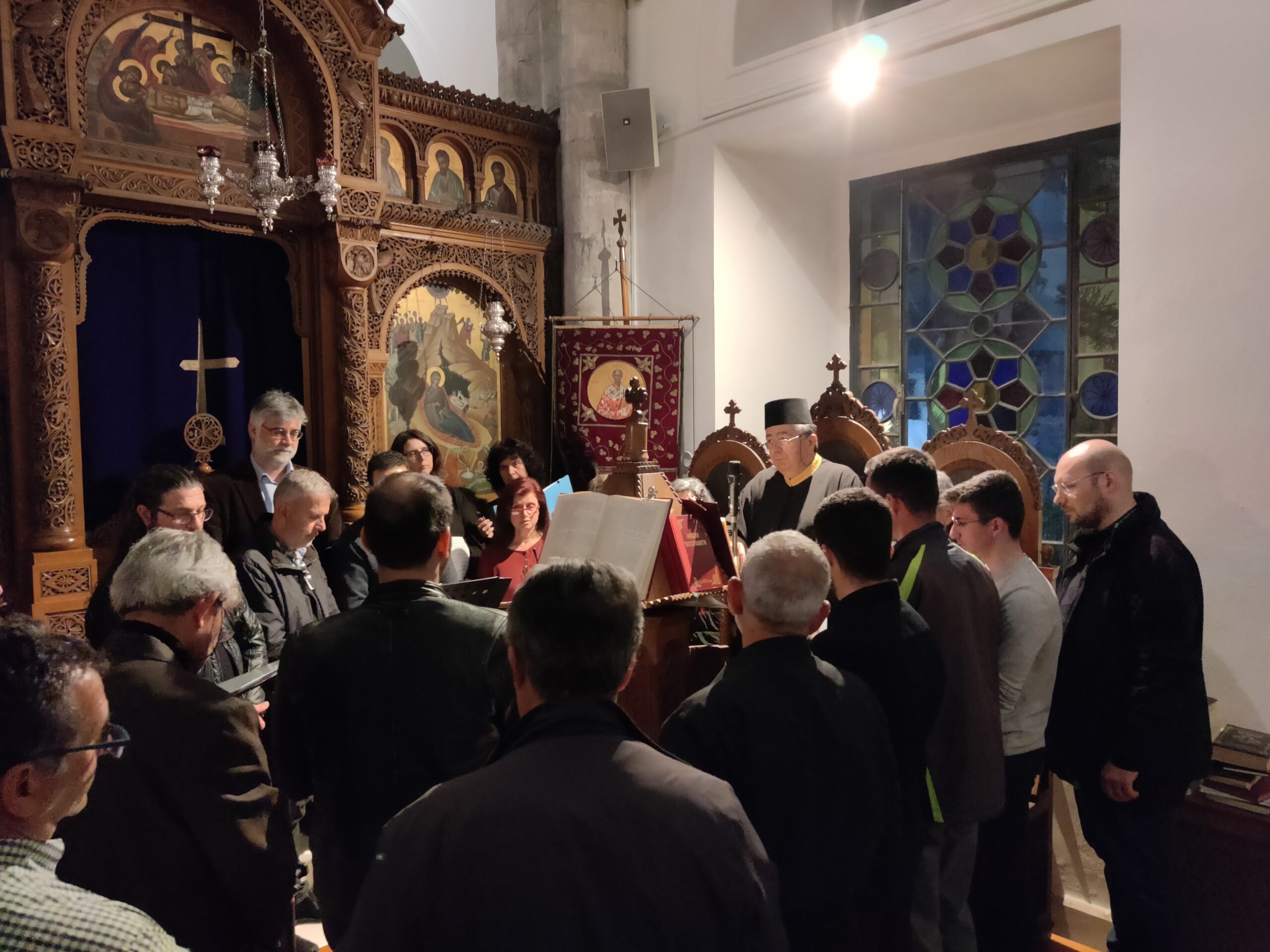 Η Χορωδία της Σχολής Βυζαντινής Μουσικής της Ιεράς Αρχιεπισκοπής Κρήτης στον Καθεδρικό του Αγίου Τίτου Ηρακλείου